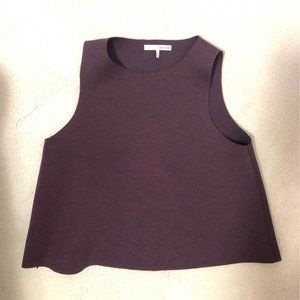 Oak + Fort XS Maroon Sleeveless Top